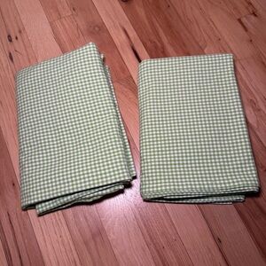 Pottery Barn Kids Gingham Curtain Panels 100% Cotton (Set of 2)